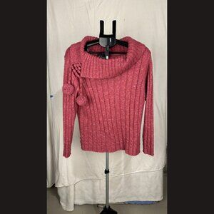 Vintage Rochelle California Pink Long Sleeve Sweater Size L Women's‎ Knit Top